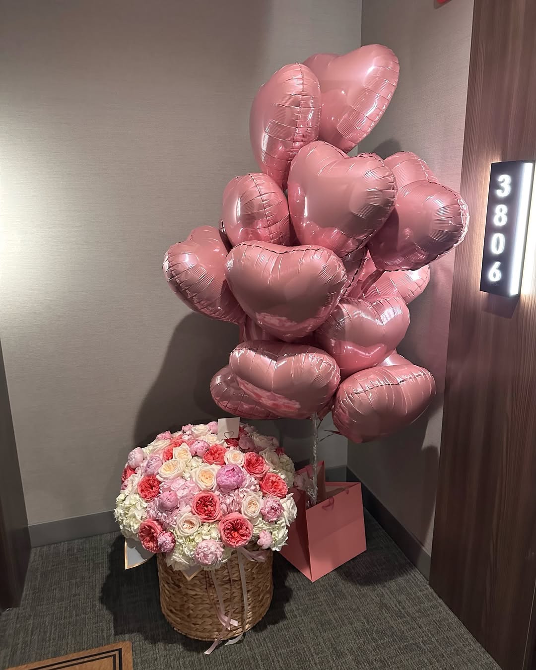 Pink Heart Foil Balloon