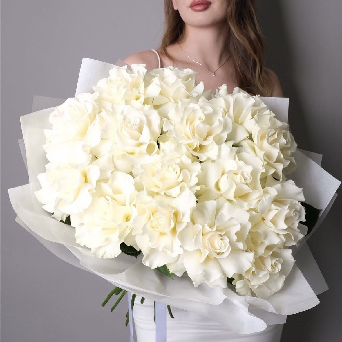 White Roses Fr Spring Order bouquet